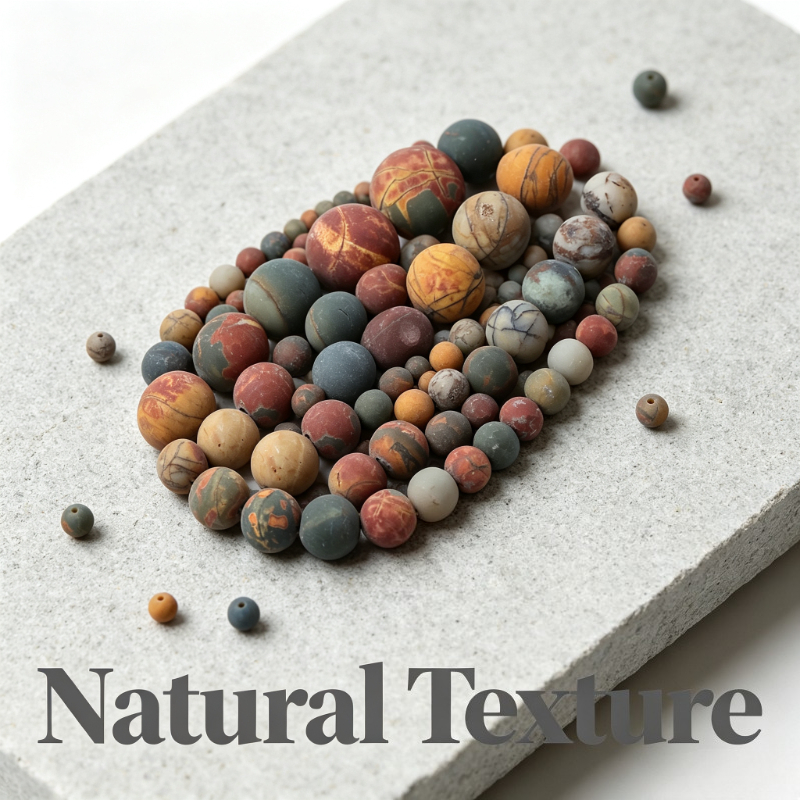 Natural Picasso Jasper Matte Round Stone Beads for DIY Jewelry